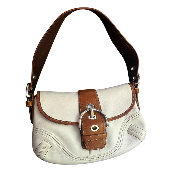 Coach Mini Signature Sufflette leather handbag