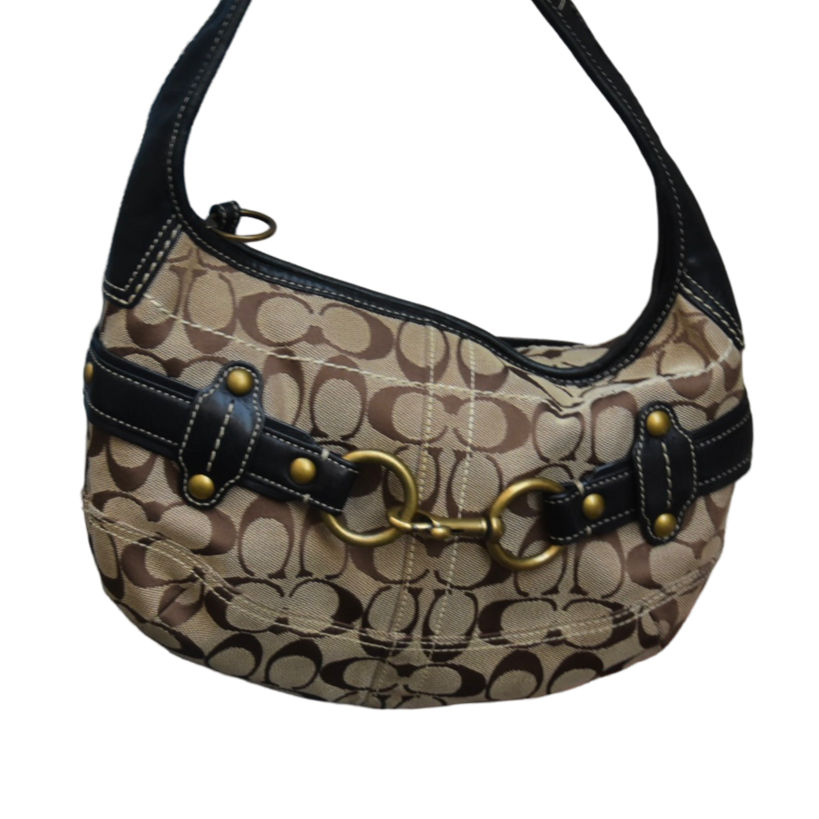 Coach  Signature Belted Ergo Hobo