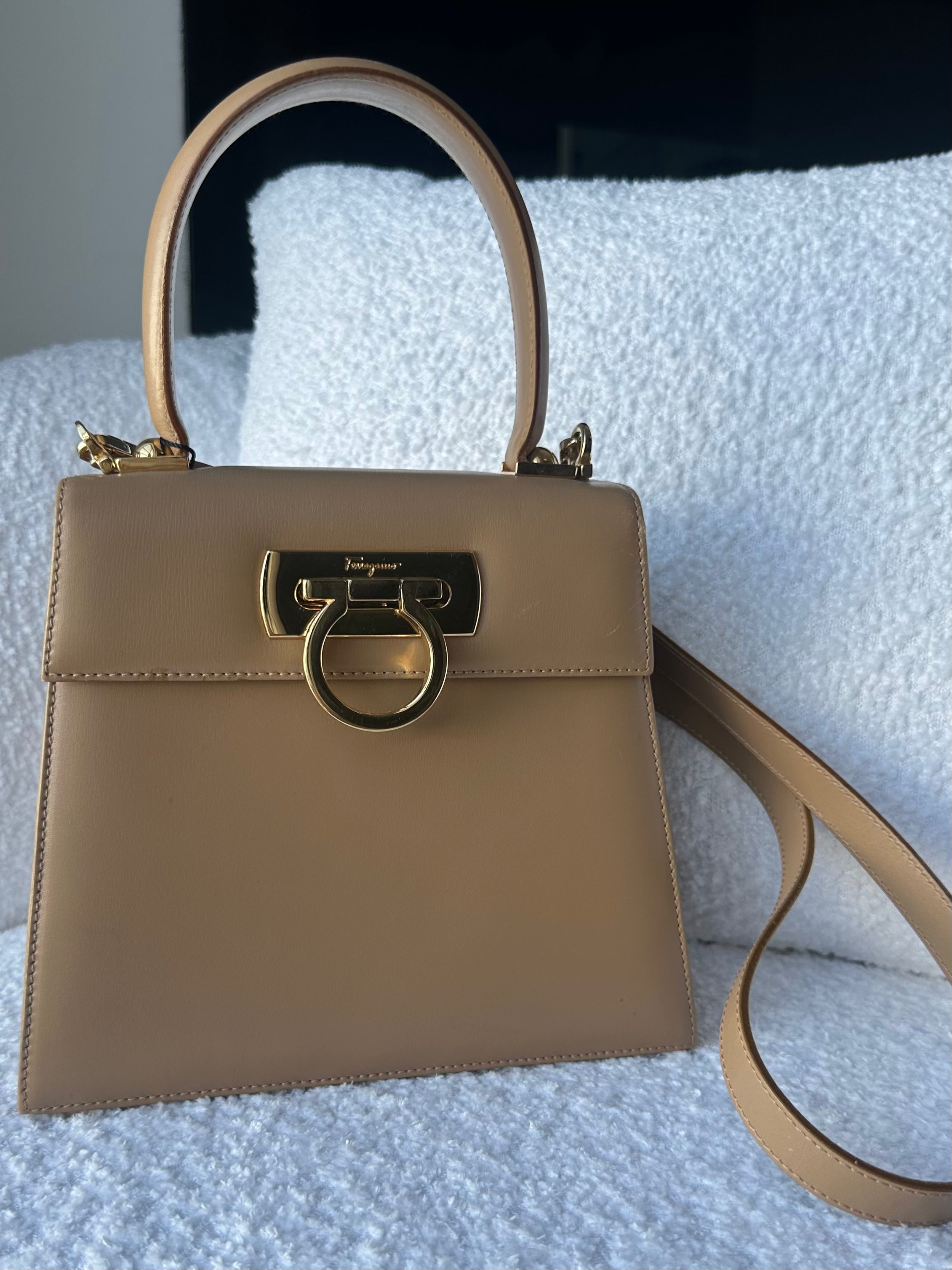 Ferragamo Gancini small Iconic Top Handle tote bag