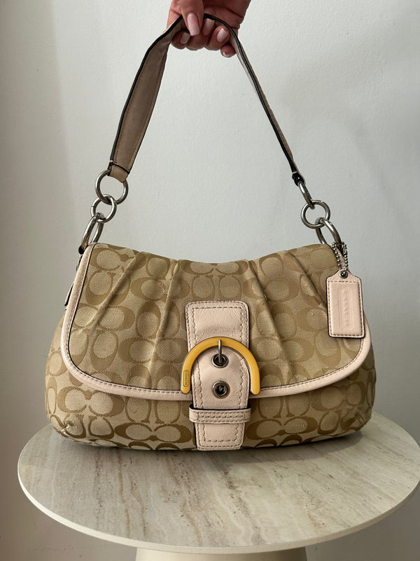 Soho Signature Flap Shoulder Bag