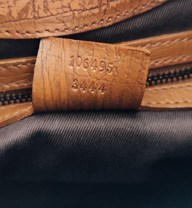 GUCCI Monogram Wooden Handle Shoulder Bag
